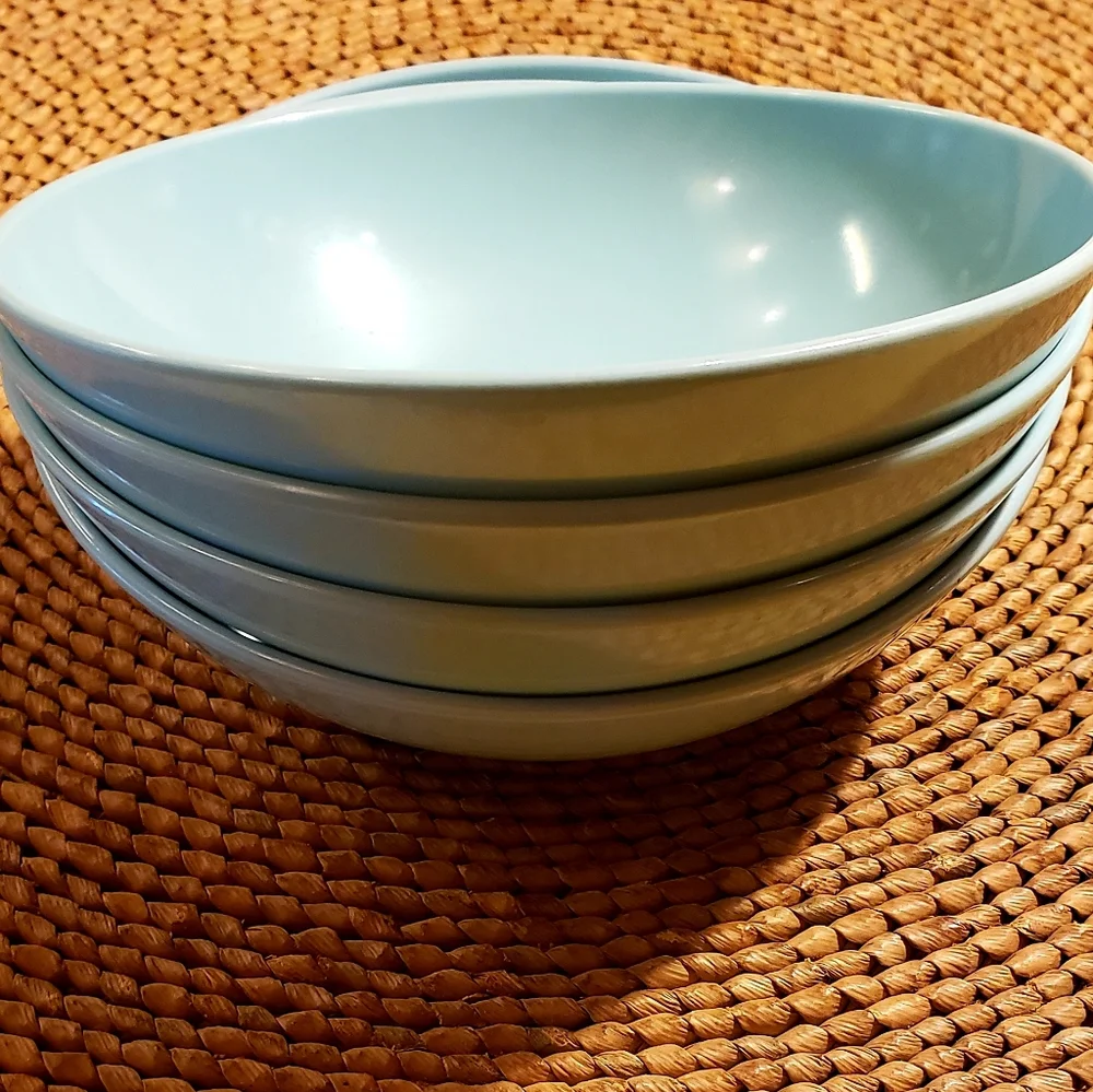STETSON Melmac Vintage MCM Robin Egg Blue Berry Bowls - Set of 4 - Picture 4 of 7